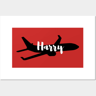 Harry name airplane Posters and Art